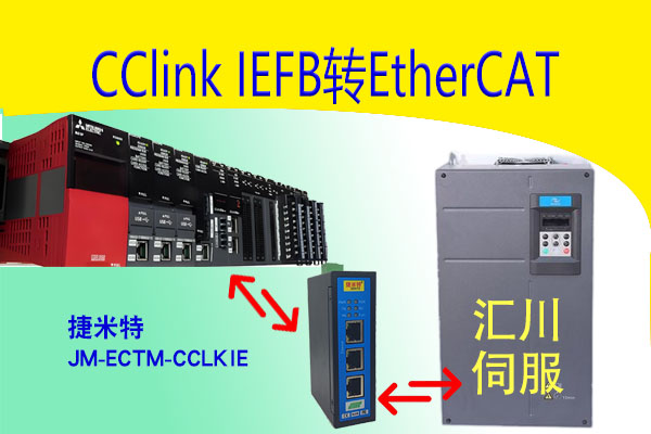 CC-link IEFB轉EtherCAT三菱PLC控制匯川伺服EtherCAT配置方式(圖2)