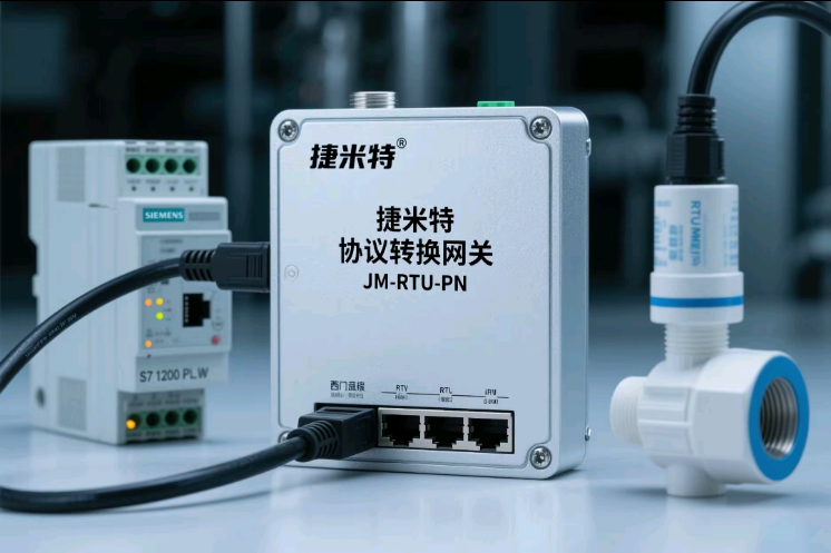 Profinet转MODBUS智能网关实现西门子S7-1200PLC与RTU协议的流量传感器通讯的配置案例(图5)