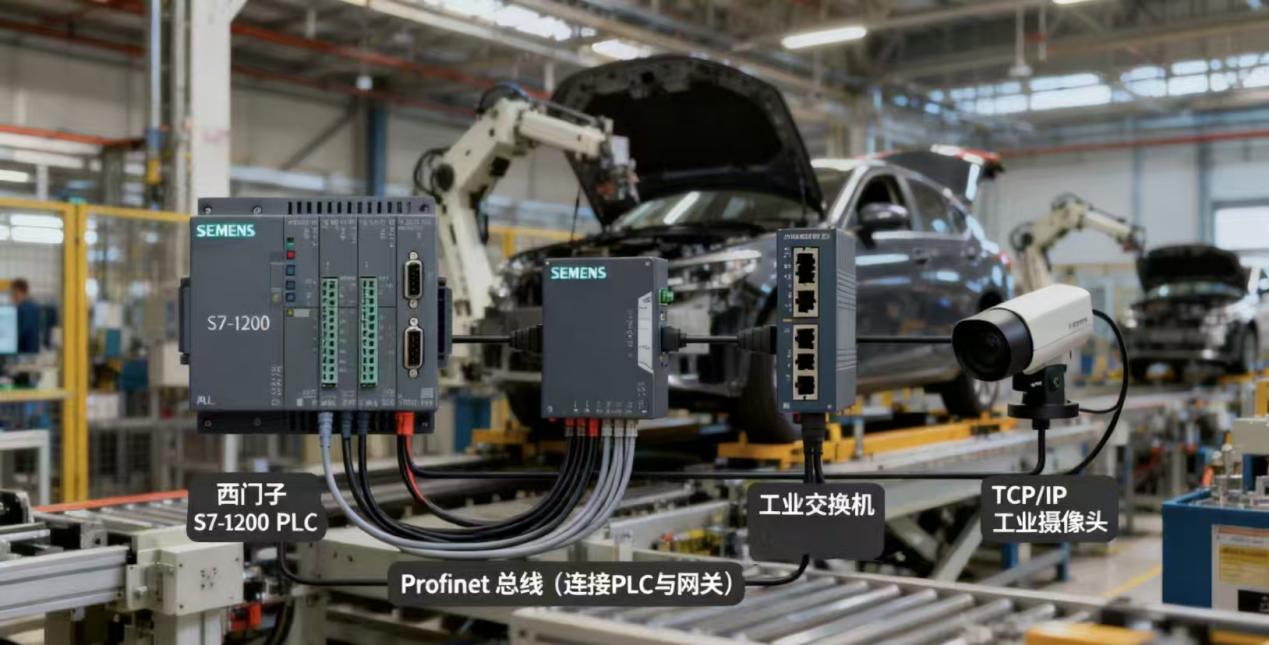 Profinet转TCP/IP协议转换网关:西门子S7-1200与工业摄像头智能视觉通讯方案(图4) Profinet转TCP/IP协议转换网关:西门子S7-1200与工业摄像头智能视觉通讯方案(图4)
