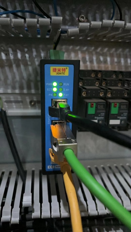 EtherNet/IP转ProfiNet协议转换网关实现西门子1500 PLC与多台机器人通讯的配置案例(图4)