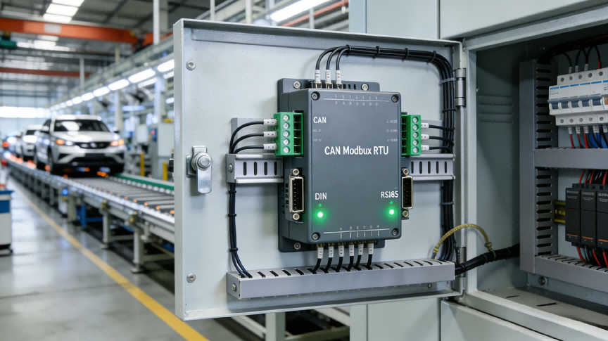 CAN转Modbus RTU网关在智能工厂输送线中的应用(图4)