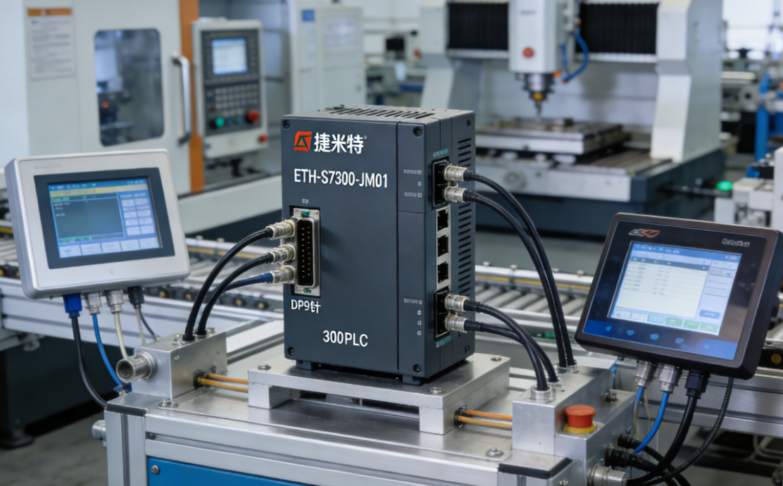 铣床自动化生产线西门子300系列PLC通过以太网模块同时与两个个触摸屏进行通讯案例(图6)