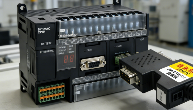 欧姆龙CP1H使用以太网桥接器实现双串口扩展同时连接触摸屏与上位机应用案例(图3)