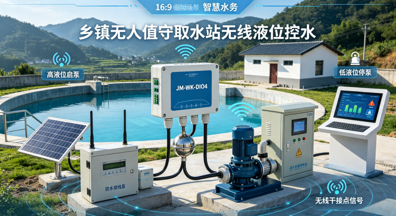 乡镇无人值守取水站无线液位控水应用案例(图4)