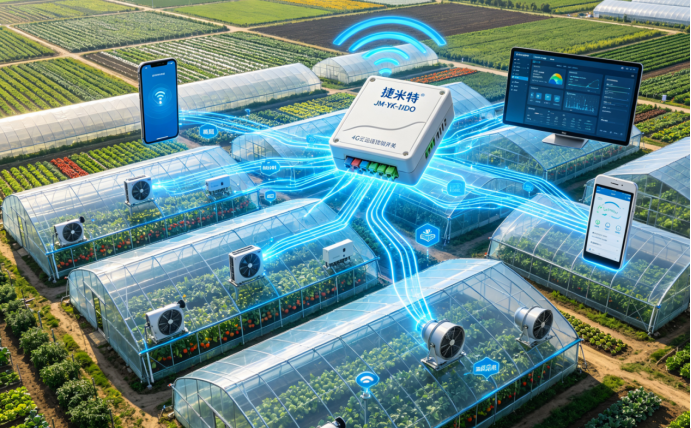 4G远程控制开关实现温室大棚卷帘机暖风机手机远程智能调控(图2)